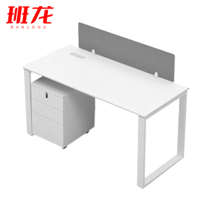 班龙电脑桌1.4m单人位含柜套