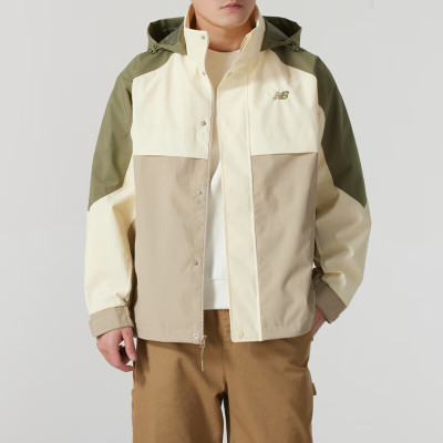 NEW BALANCE梭织夹克男装运动服撞色潮流上衣