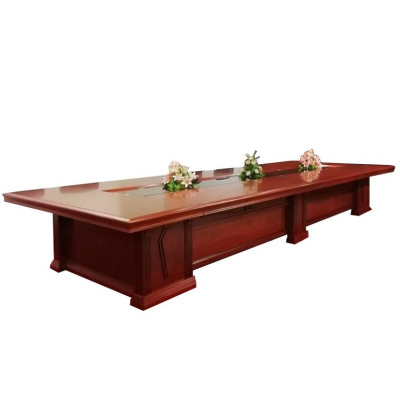 心业5米油漆饰面会议桌XY-HYZ050适用20平米会议室 此产品单件不出售批量请联系客服