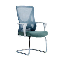 戴劲 办公椅子电脑椅职员培训会议人体工学椅家用书房学习椅灰色弓形脚