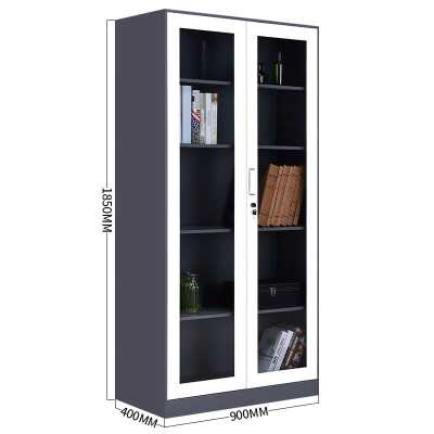 美美光明 钢制套色通玻文件柜 MM-BG464 台