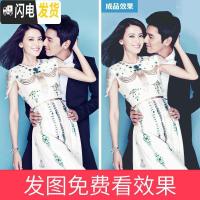 三维工匠十字绣2020新款钻石画定制照片定做满钻客厅点砖自己手工di [魔方圆钻满钻]60X80CM32寸发图免费看效果