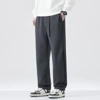 |男装 冬季加绒加厚卫裤男直筒裤日系复古百搭休闲运动裤男