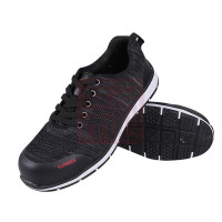 君御K4033防砸防穿刺 飞织透气超轻安全鞋轻便吸汗耐穿防滑耐磨劳保鞋凯夫拉防刺穿底钢包头 K4033绝缘10KV针织透