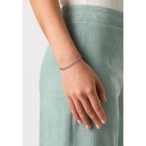 Swarovski女款施华洛世奇水晶手链精致抛光镀铑优雅锁扣设计 white/silver-colored