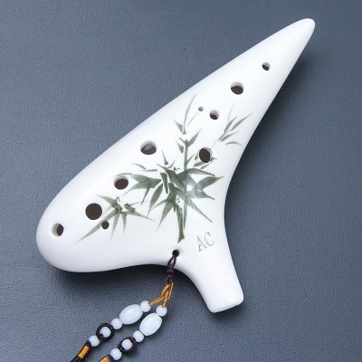 初学入门包教会12孔中音C调陶笛十二孔AC专业学生陶埙演奏乐器演奏款-熏烧专业演奏级音质