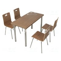 臻远 ZY4040836 餐桌椅组合学校食堂桌椅一桌四椅