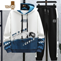 YANXU13青少年卫衣12岁男孩初高中学生14潮流帅气15大童男装套装