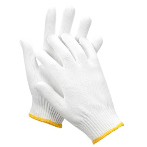 企乐丰 纱手套12付/打 耐磨工作手套 防滑棉加厚白棉 纱棉线 700克 12付/包 整包