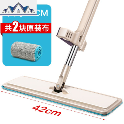 刮刮乐免手洗平板拖把家用瓷砖地木地板旋转拖地干湿两用懒人拖布 三维工匠