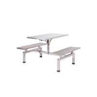 合祥源 连体餐桌椅组合 1200*600*750mm QX-CZ24 单位:张