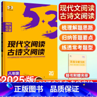 语文 八年级/初中二年级 [正版] 现代文阅读+古诗文阅读 八年级 53语文专项训练 8年级现代文古诗文阅读训练册 初中