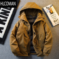 HLCOMANHPCP夹棉加厚户外外套男款男士p暖棉服棉衣男冬季