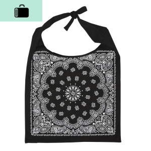 ins风佛系单肩包民族风黑色帆布袋简约大容量百搭包包个性背包NEW LAKE 双面印花黑色单肩女士单肩包 双面印花黑色单肩