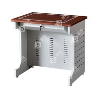 居将 JJ4012413 隐藏式翻转电脑桌培训桌教室机房多媒体学习桌办公桌B款单人位