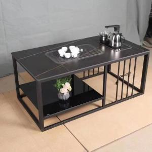 豫亨 茶几办公室简约现代泡茶带电磁炉烧水壶套装一体岩板功夫茶桌茶台