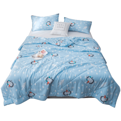 lovo乐蜗家纺被子双层纱全棉七孔防螨夏被空调夏被薄被芯zb