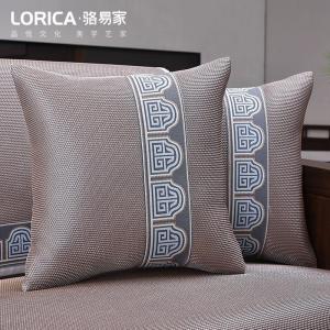 家柏饰(CORATED)新中式沙发抱枕套夏季冰丝靠背靠腰枕中国风靠垫 画楼西畔