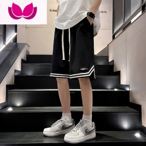 七斓美式潮牌篮球短裤男士夏季薄款宽松休闲裤衩子跑步速干运动五分裤