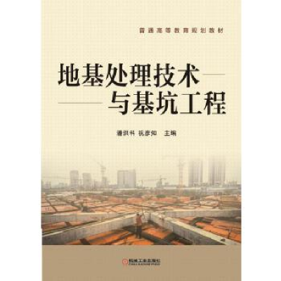正版新书]地基处理技术与基坑工程(普通高等教育规划教材)潘洪科