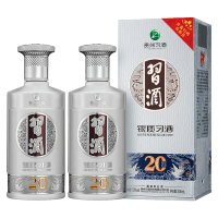 习酒第三代银质 酱香型白酒 53度500ml*2瓶 组合装