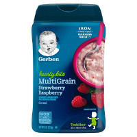 Gerber 嘉宝 草莓树莓混合谷物米粉 四段 227g 12个月以上 品牌直采