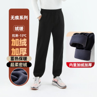 重磅800克加绒卫裤男休闲裤冬季新款青年宽松时尚奥粒绒保暖男裤