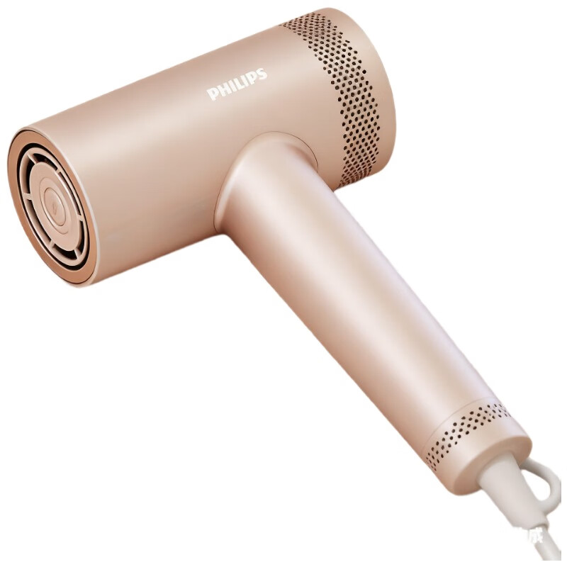 飞利浦高速吹风机鎏金筒吹护机电吹风筒3.6亿级负离子护发生日礼物送女友 BHD737/05水光粉