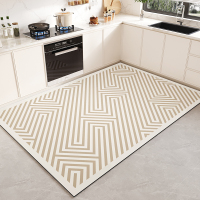 新款厨房地垫免洗可擦脚垫家用整铺防滑防油硅藻泥吸水垫防水地毯