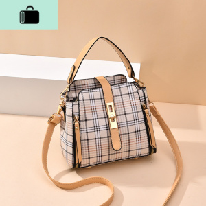 夏天上新小包包女2020新款潮夏季百搭撞色时尚女士单肩斜挎水桶包NEW LAKE女士单肩包