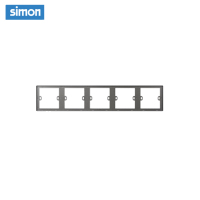 西蒙(simon) E3 插座开关插板86型开关插座面板 五位连体边框