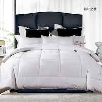 若叶之季 JD-013 60*60S全棉防羽布纯白 净重约3.3kg 春秋厚被 白色230*240cm