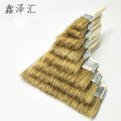油漆刷子猪鬃毛刷烧烤软毛清洁家用胶水小毛刷加长加厚工业用 6寸