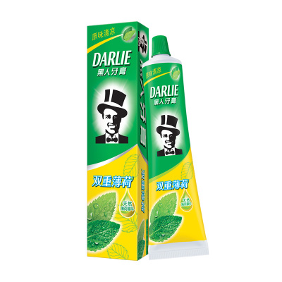 黑人牙膏双重薄荷90g清洁牙垢清新口臭口气防蛀