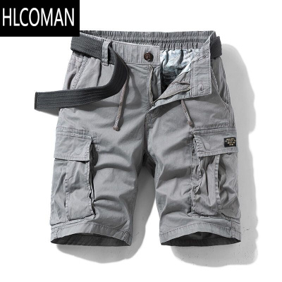 HLCOMAN日系复古多口袋休闲工装短裤男士五分裤潮牌宽松耐脏耐磨中裤