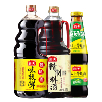 海天 味极鲜酱油1.9L+上等蚝油700g+精制料酒1.9L
