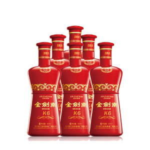 剑南春 2016年产金剑南k6 浓香型白酒 500ml*6瓶 光瓶品鉴整箱装 42度
