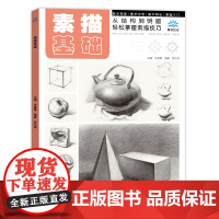 素描基础入门教程书籍临摹画册范本赏书文化余春景袁文涛单个组合写生照片绘画画美术课件铅笔手绘结构静物石膏几何体人物头像