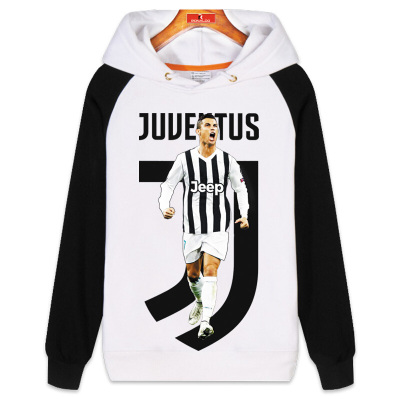 珂卡慕(KEKAMU)2020秋季尤文图斯C罗套头连帽卫衣皇马CR7外套男葡梅西内马尔长袖球服C罗卫衣1S