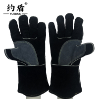 约盾 防火线牛皮耐高温电焊手套H702均码/双