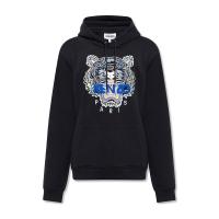 高田贤三(Kenzo)长袖套头卫衣男纯棉抽绳兜帽多色刺绣徽标虎头图