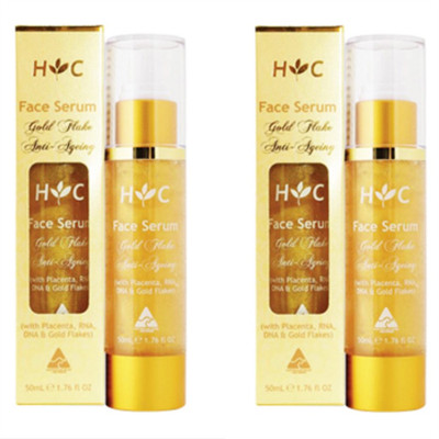 2支装-澳洲HealthyCare纳世凯尔金箔羊胎素面部精华液50ML