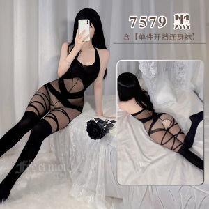 霏慕女式情趣睡衣性感情趣内衣床上开裆连身袜情趣丝袜大码调情内衣女7579