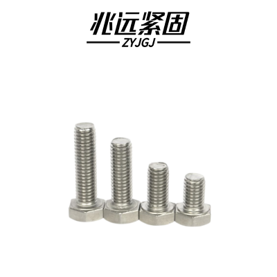 兆远紧固 304不锈钢六角螺栓(个)(8*60)