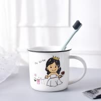 一家人漱口牙缸杯可爱儿童亲子刷牙杯家用四口杯子情侣洗漱杯陶瓷 三维工匠 漱口杯-姨-姨