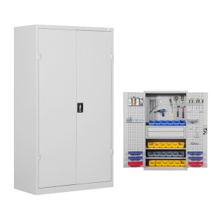 班龙挂板工具柜内二抽灰白色台