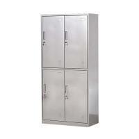 MINGWEISHUN铭威顺不锈钢员工储物柜文件柜存放柜子更衣柜存包柜四门更衣柜