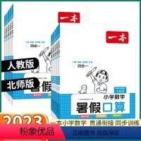 数学暑假口算[人教版] 小学一年级 [正版]2023新版 小学数学暑假口算 一升二升三升四升五升六年级人教版北师版小学生