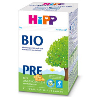 [快速直邮4盒装免邮包税]德国原装Hipp喜宝有机婴幼儿奶粉pre段适合0-3月宝宝 600g