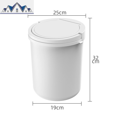 北欧家用垃圾桶客厅带盖圾垃大号办公室用简约现代厕所卫生间纸篓 三维工匠